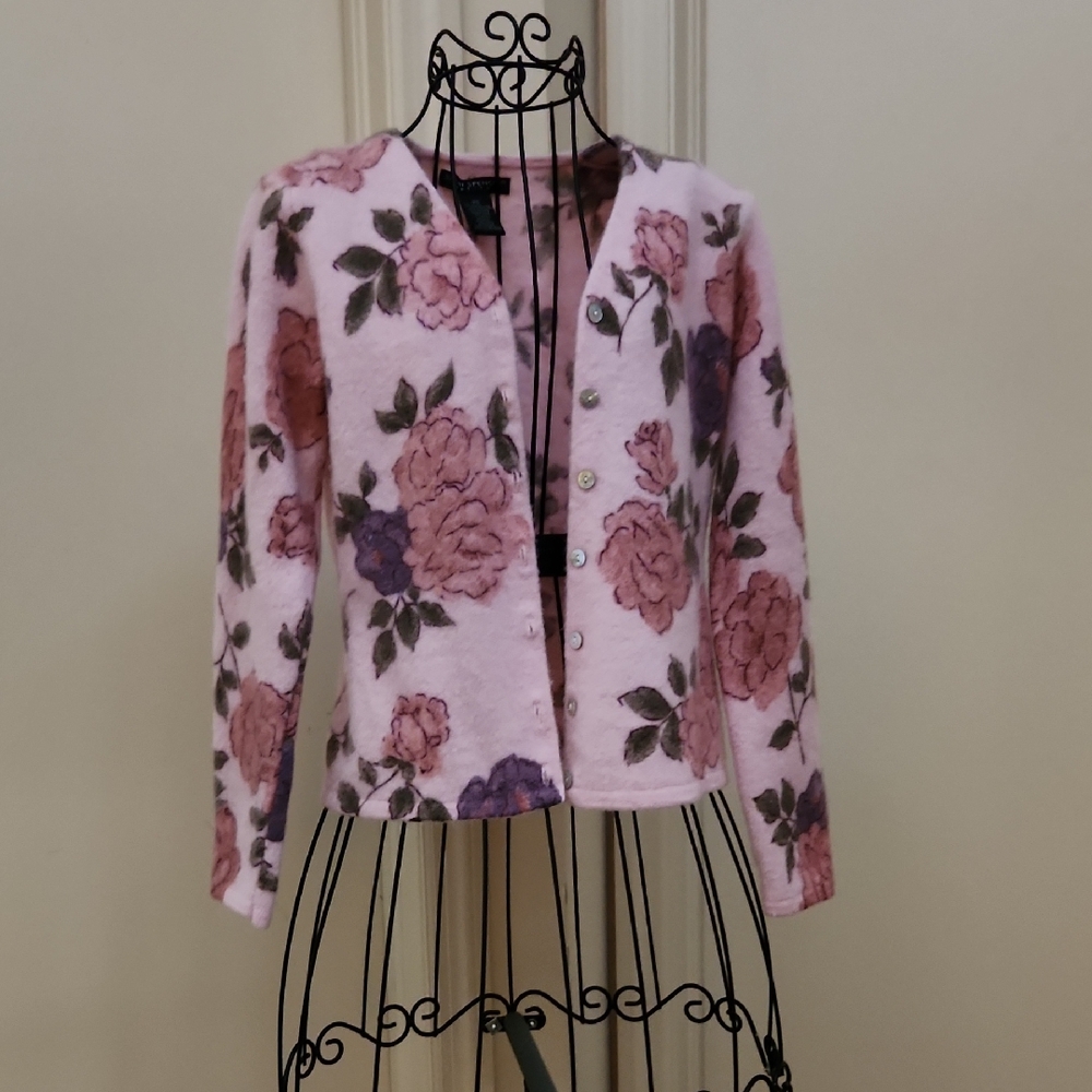 Floral Pink and Purple Cardigan-PS